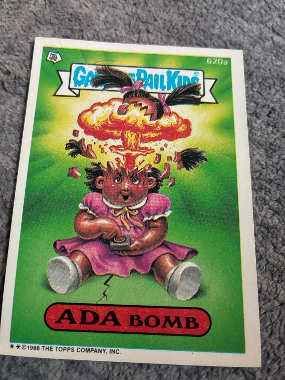 Topps Garbage Pail Kids ADA Bomb - Green & Purple